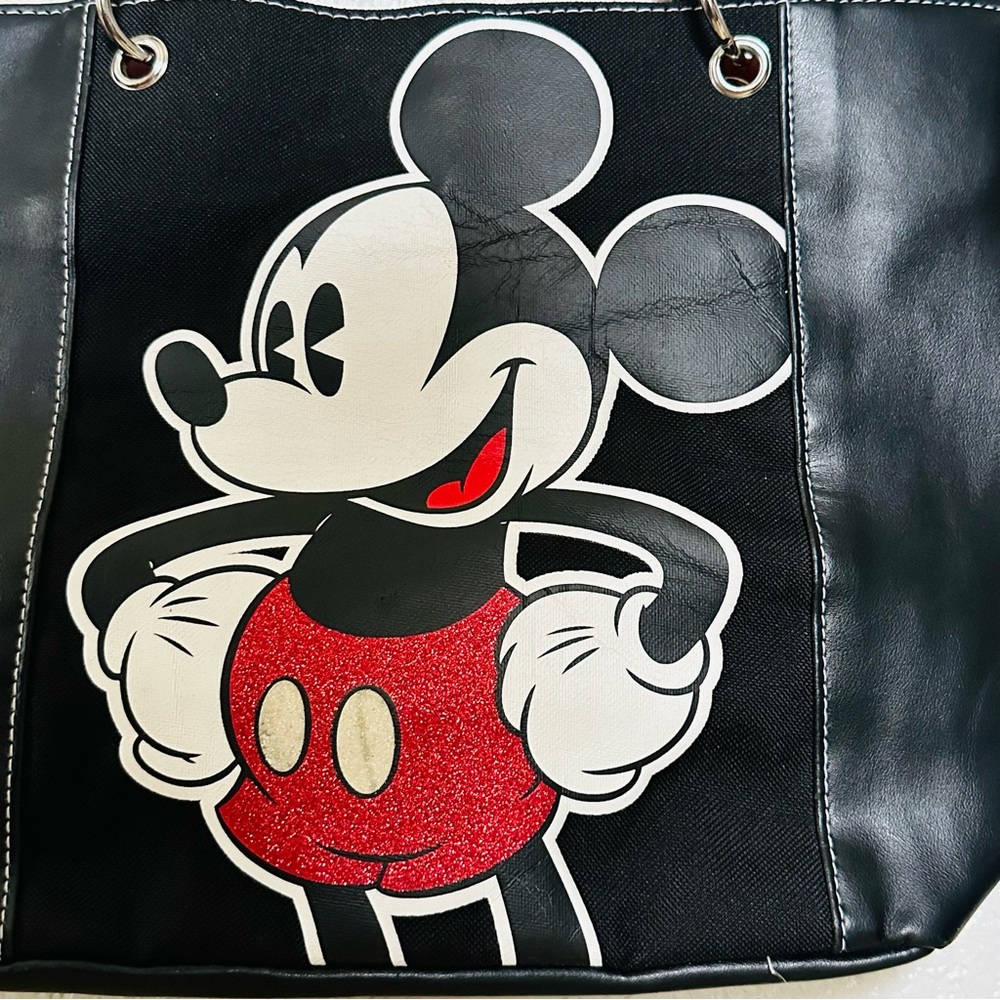 Disney Black Red & White Mickey Mouse Tote Bag – EUC 🖤❤️🤍 - Picture 4 of 10